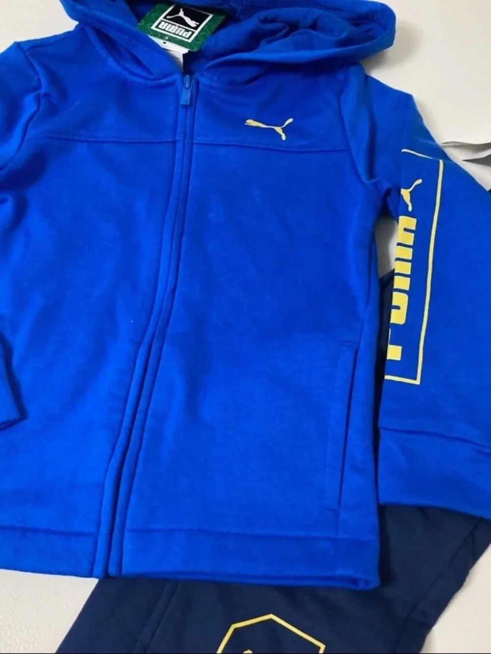 Puma cute blue hoodie pants set outfit 4020 - Picture 4 of 6